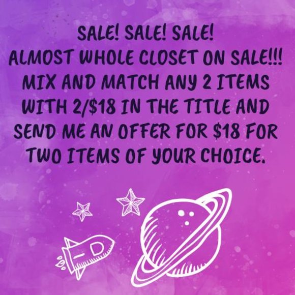 2/$18 SALE SALE SALE - Picture 1 of 1